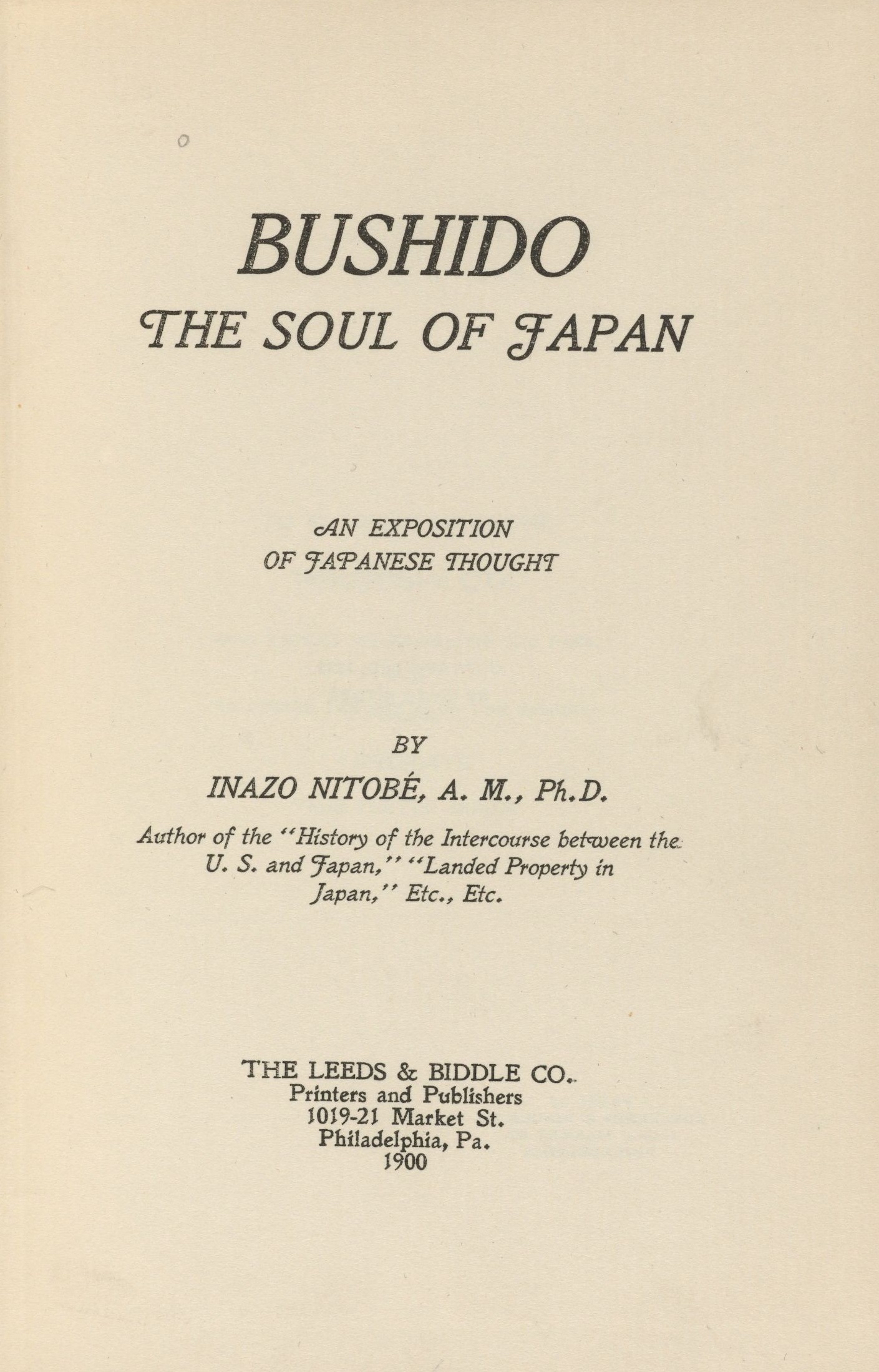 Inazo Nitobe
