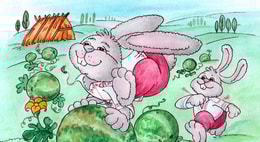 Казка про Зайчика, який гостинці роздавав