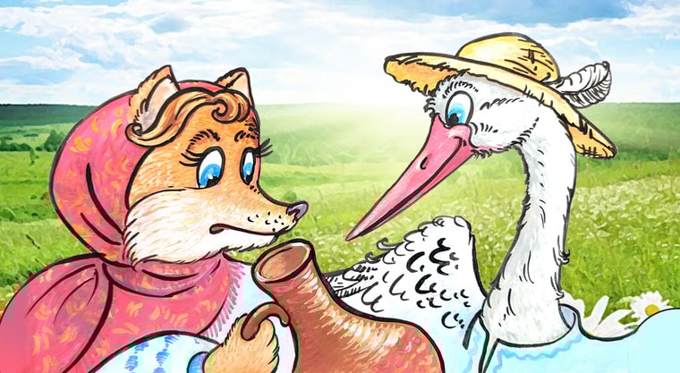 Лисичка і журавель