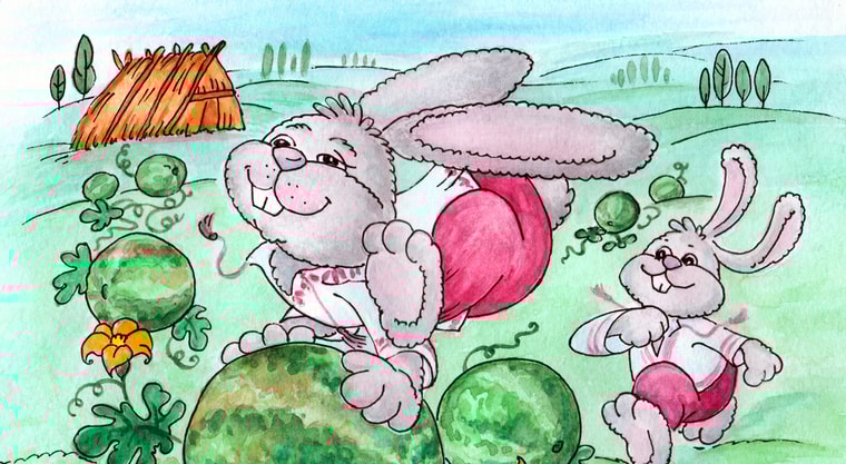 Казка про Зайчика, який гостинці роздавав