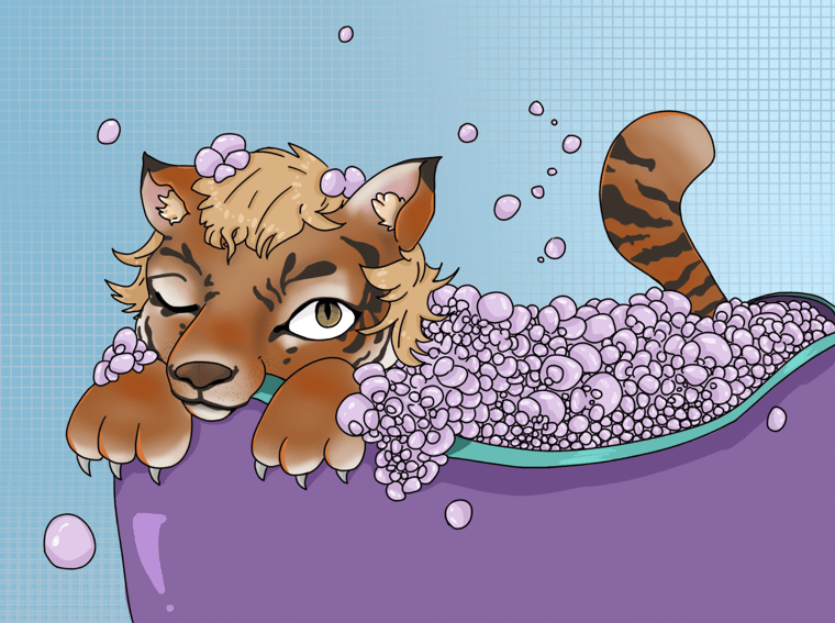 Тигр, який любив приймати ванну