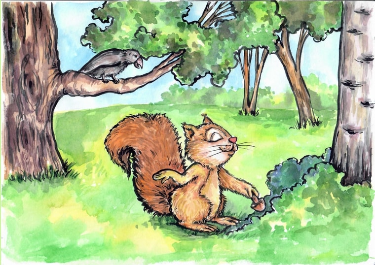 Казка про дві білочки