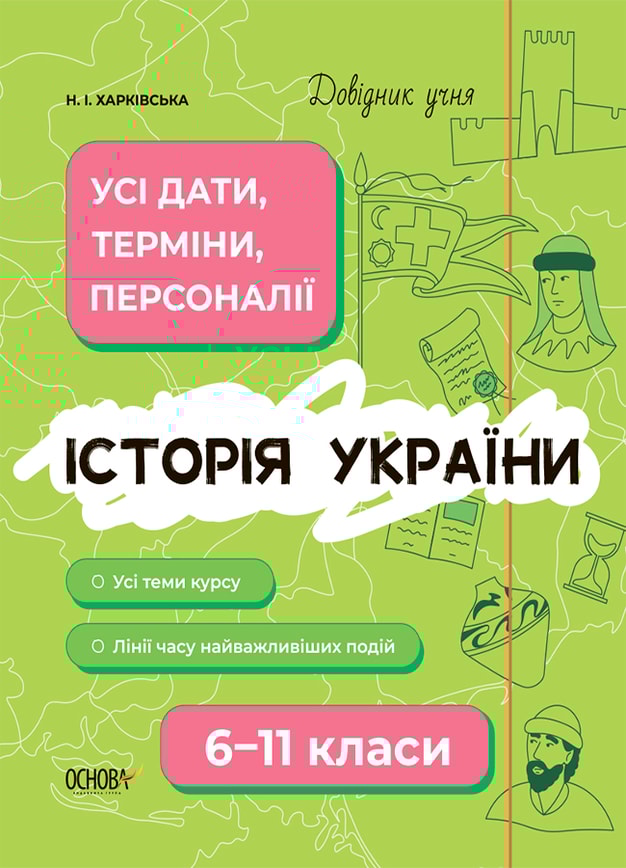 Історія України. Усі дати, терміни, персоналії. 6-11 класи