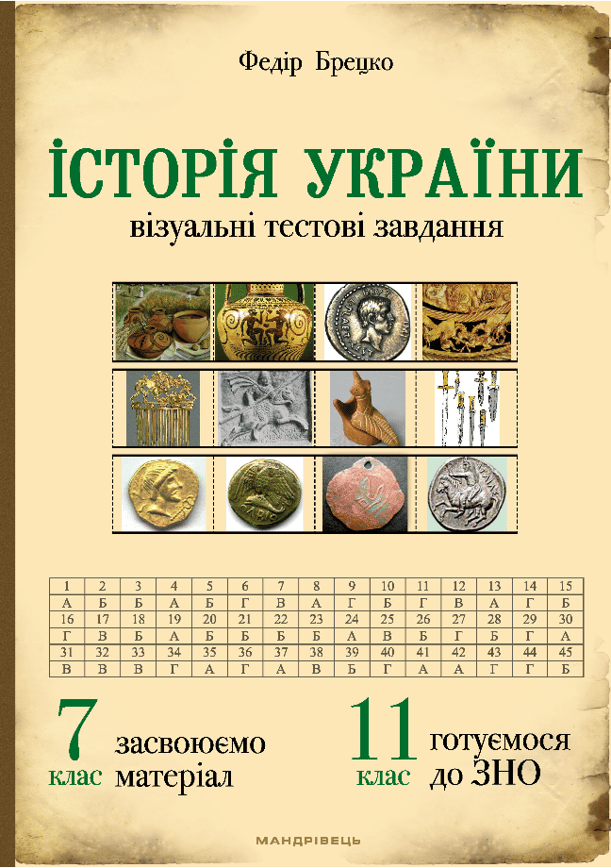 Історія України.  7 клас. Візуальні тестові завдання