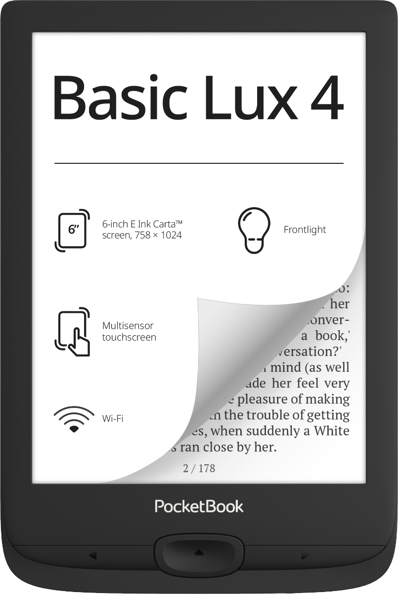 PocketBook 618 Basic Lux 4 Ink Black