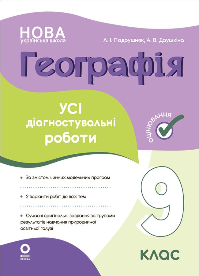 Географія. 9 клас. Усі діагностувальні роботи