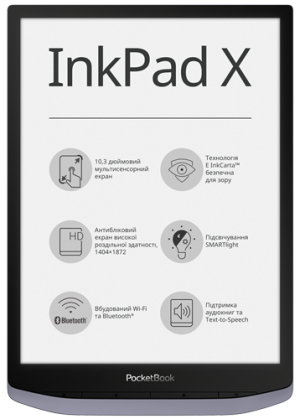 PocketBook InkPad X Metallic Grey 1040 фото №1