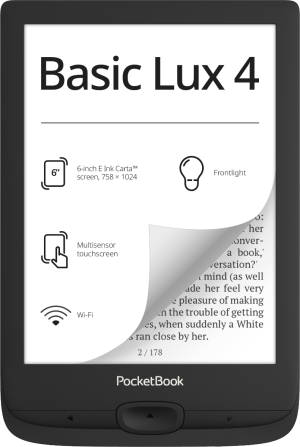 PocketBook Basic Lux 4 Ink Black фото №1