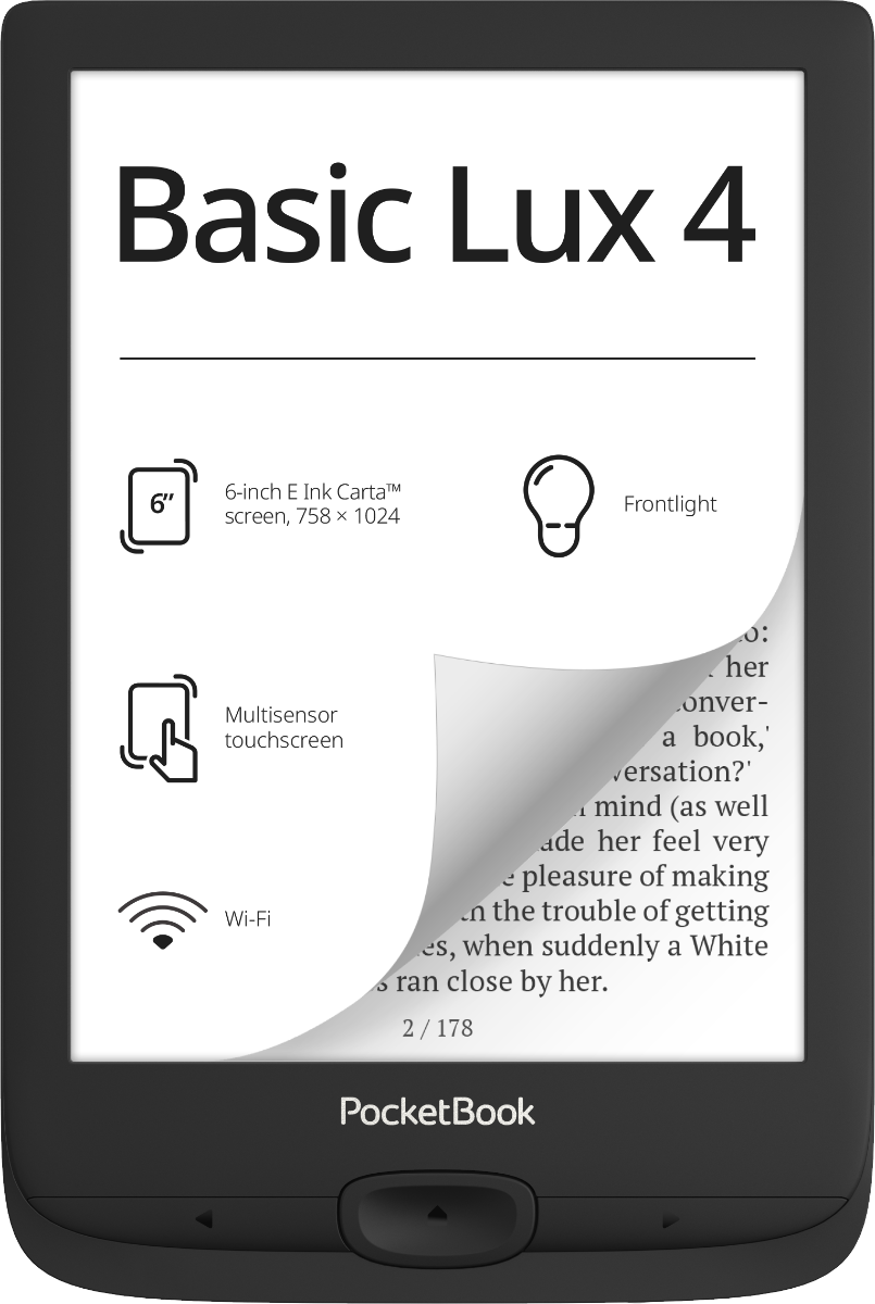 PocketBook 618 Basic Lux 4 Ink Black фото 1