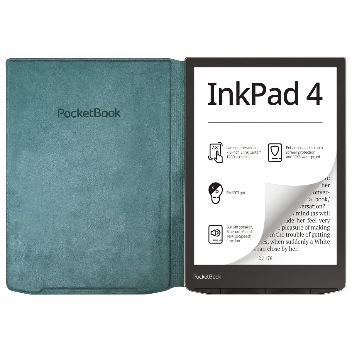 Pocketbook 743 Flip Сover Green