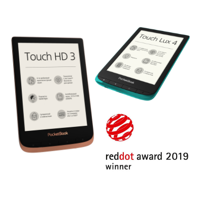 Кращий дизайн за версією Red Dot – відзначені два рідери PocketBook
